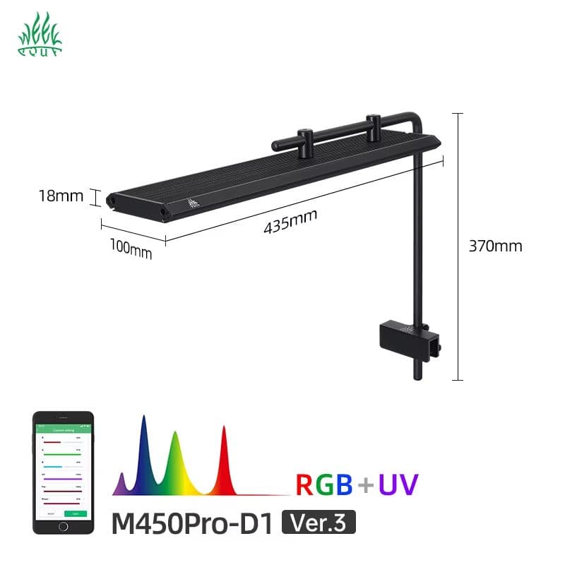 Week Aqua M450 Pro D1 RGB LED Panel Light (45cm)