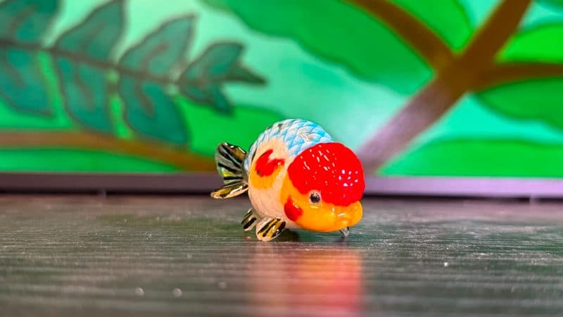 Handcrafted Glass Goldfish Miniatures Imperial Calico